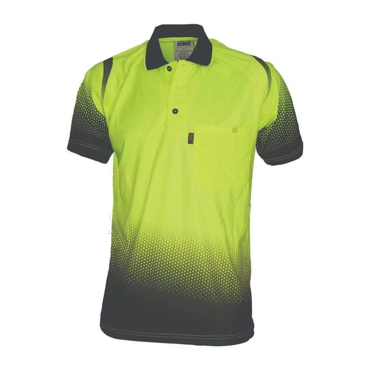 Dnc Workwear Ocean Hi Vis Sublimated Polo - 3568 Metro Workwear.